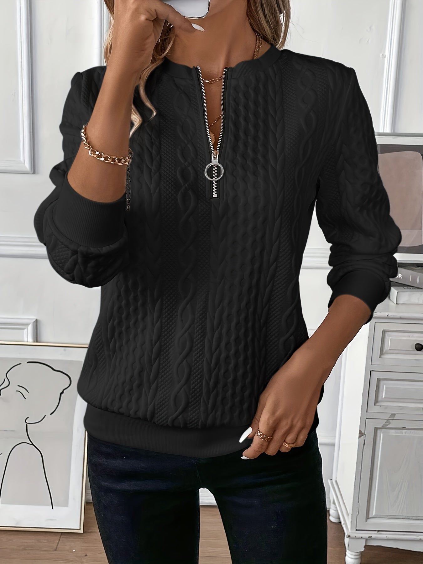 Alessia – Zip-Sweatshirt