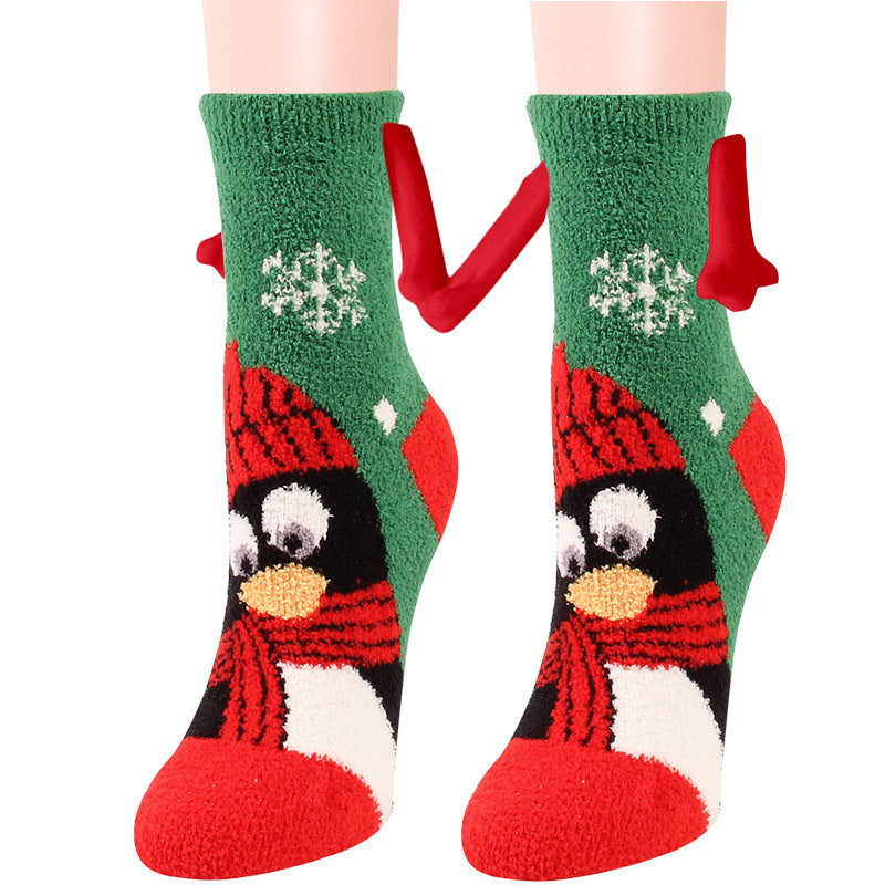 Cailin - Modische Damen-Weihnachtssocken aus Fleece