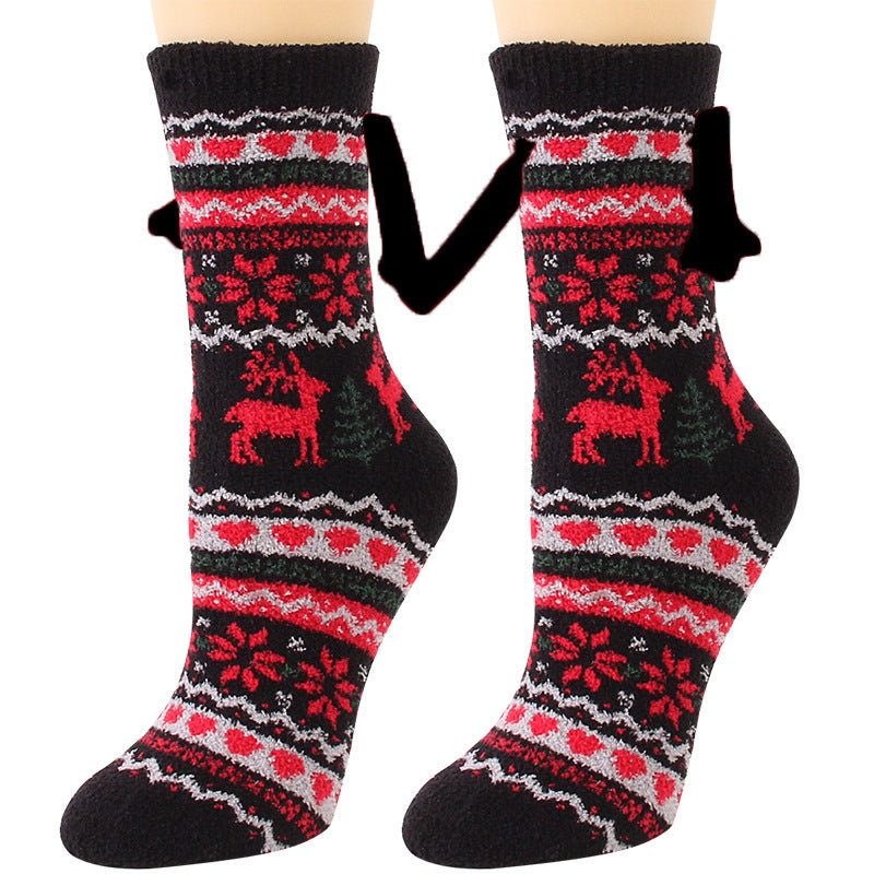 Cailin - Modische Damen-Weihnachtssocken aus Fleece