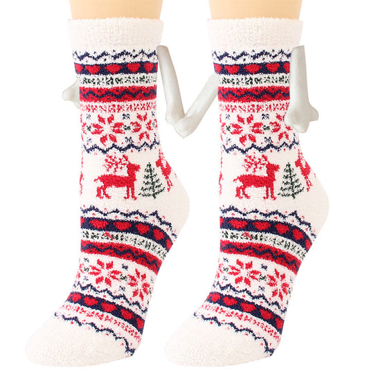 Cailin - Modische Damen-Weihnachtssocken aus Fleece