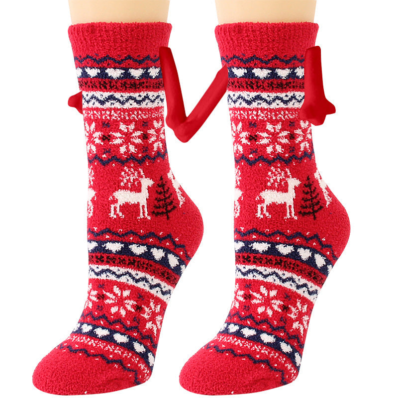 Cailin - Modische Damen-Weihnachtssocken aus Fleece
