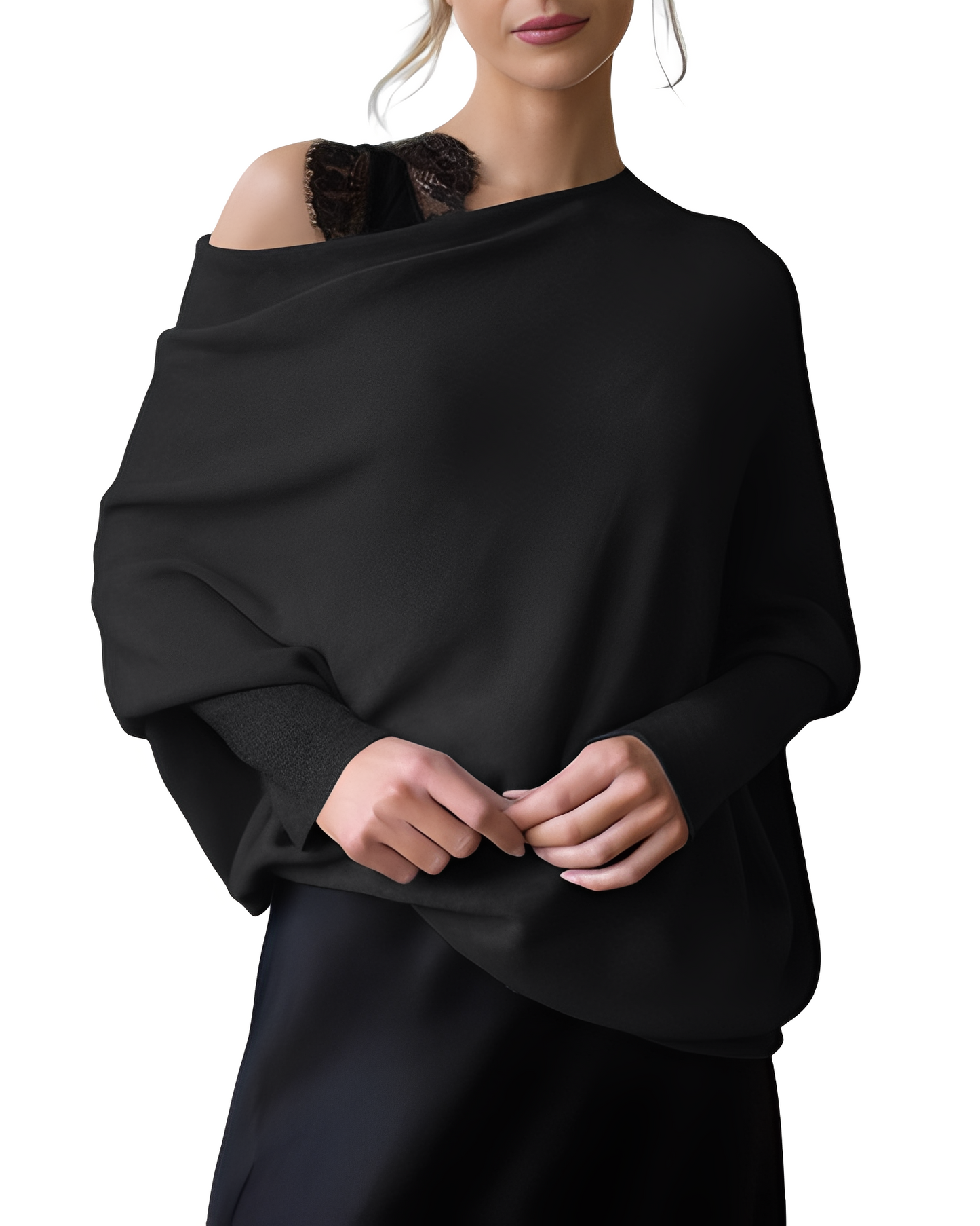 Gabrielle - Eleganter Damenpullover mit offenen Schultern