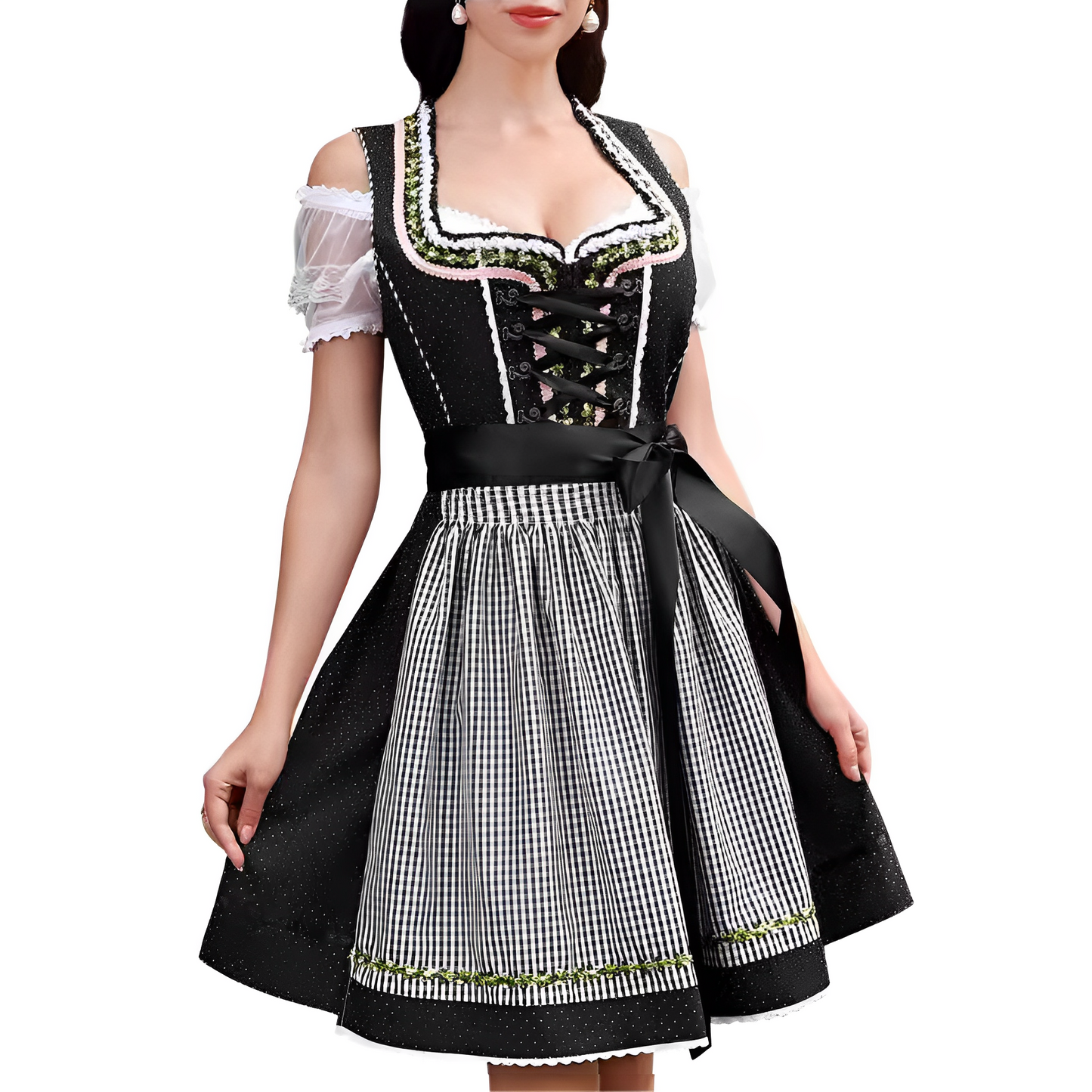 Ericka - Schickes, auffälliges Oktoberfest-Mini-Dirndl für Damen