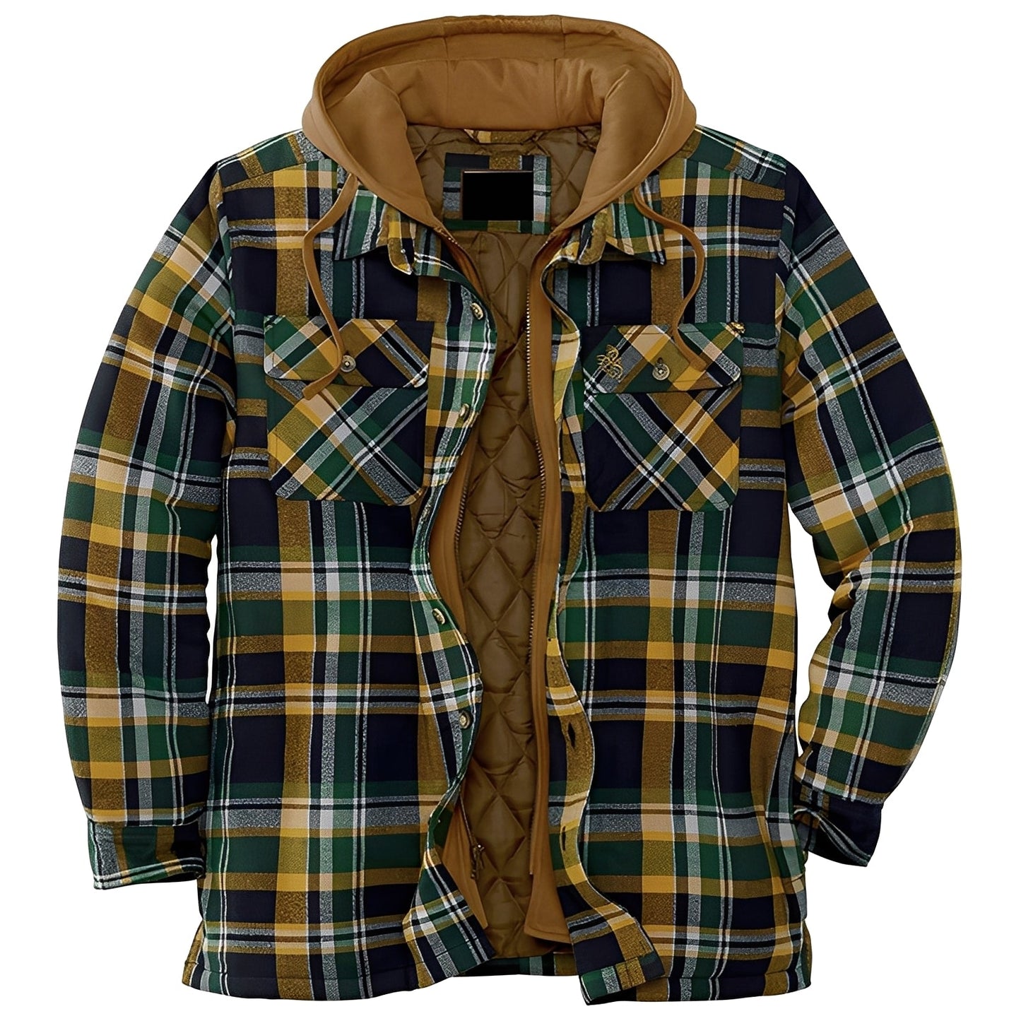 Flynn - Herrenjacke mit Kapuze und traditionellem Karomuster