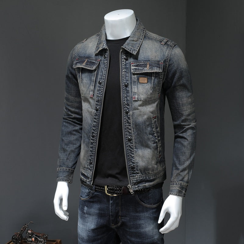 Lennon - Klassische, weit geschnittene Herrenjeansjacke