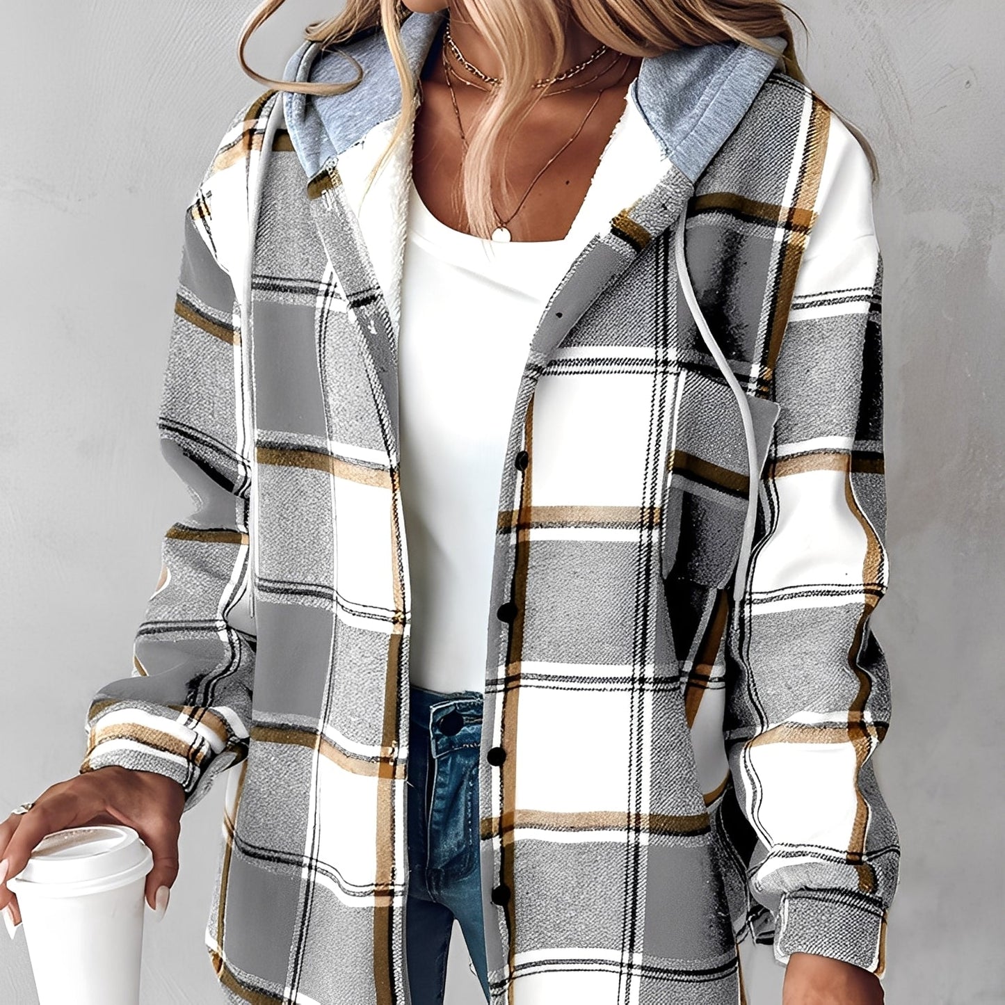 Briana - Kuschelige, warme Damen-Hoodie-Jacke