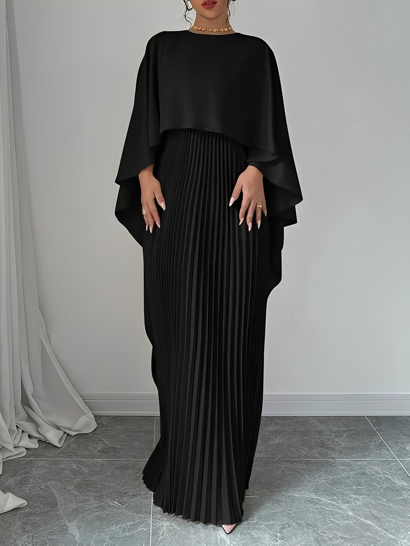 Katherine - Schickes, locker geschnittenes langes Damenkleid