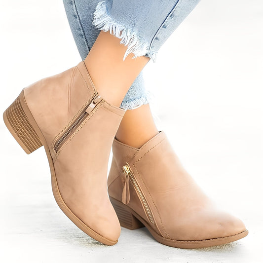 Mirabelle - Trendige Damenstiefel mit Zipper