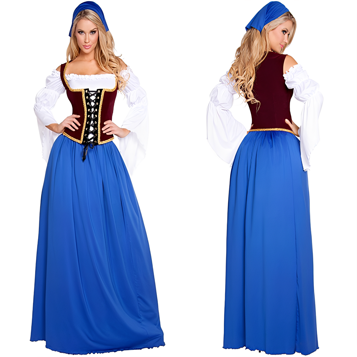 Katelynn - Langes traditionelles Retro-Kleid für Damen