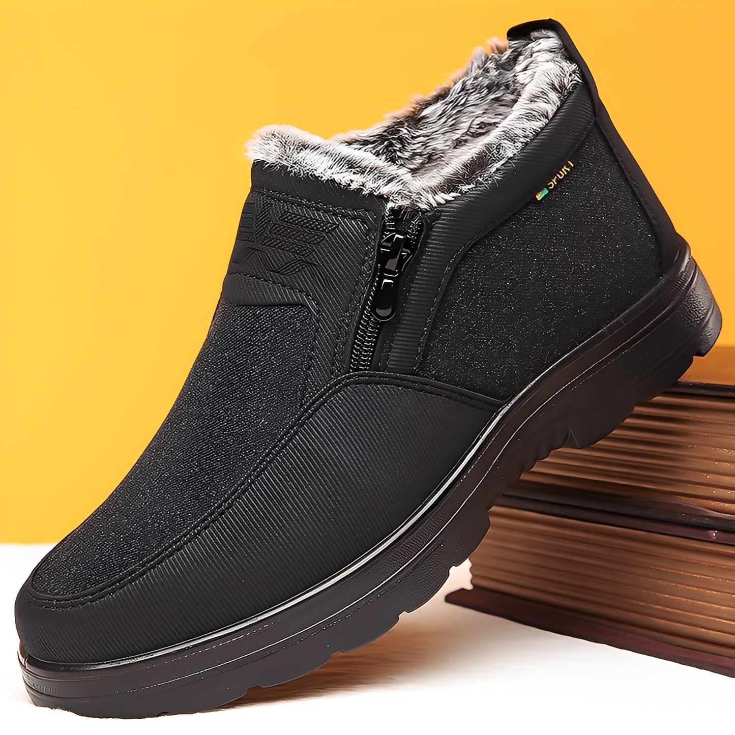 Konnor - Moderne Herren-Winterstiefel mit Fleece-Futter