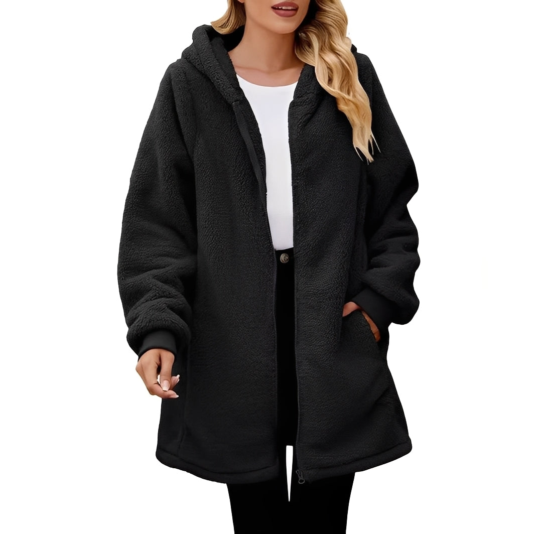 Bernadine - Komfortable Damen-Fleecejacke mit Kapuze
