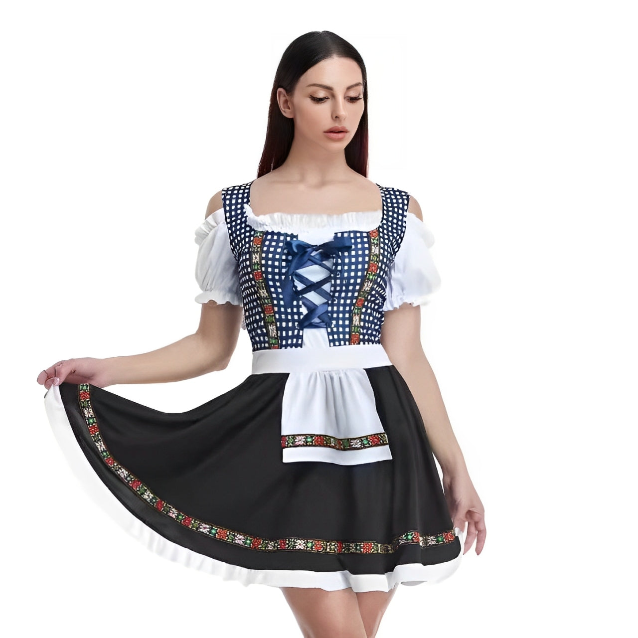 Michele - Schickes kariertes Damenkleid für das Oktoberfest