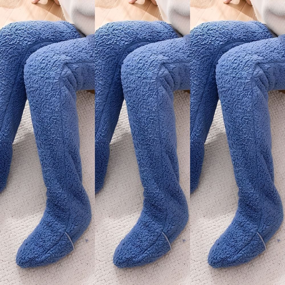 Camellia - Warme, kniehohe Wintersocken für Damen