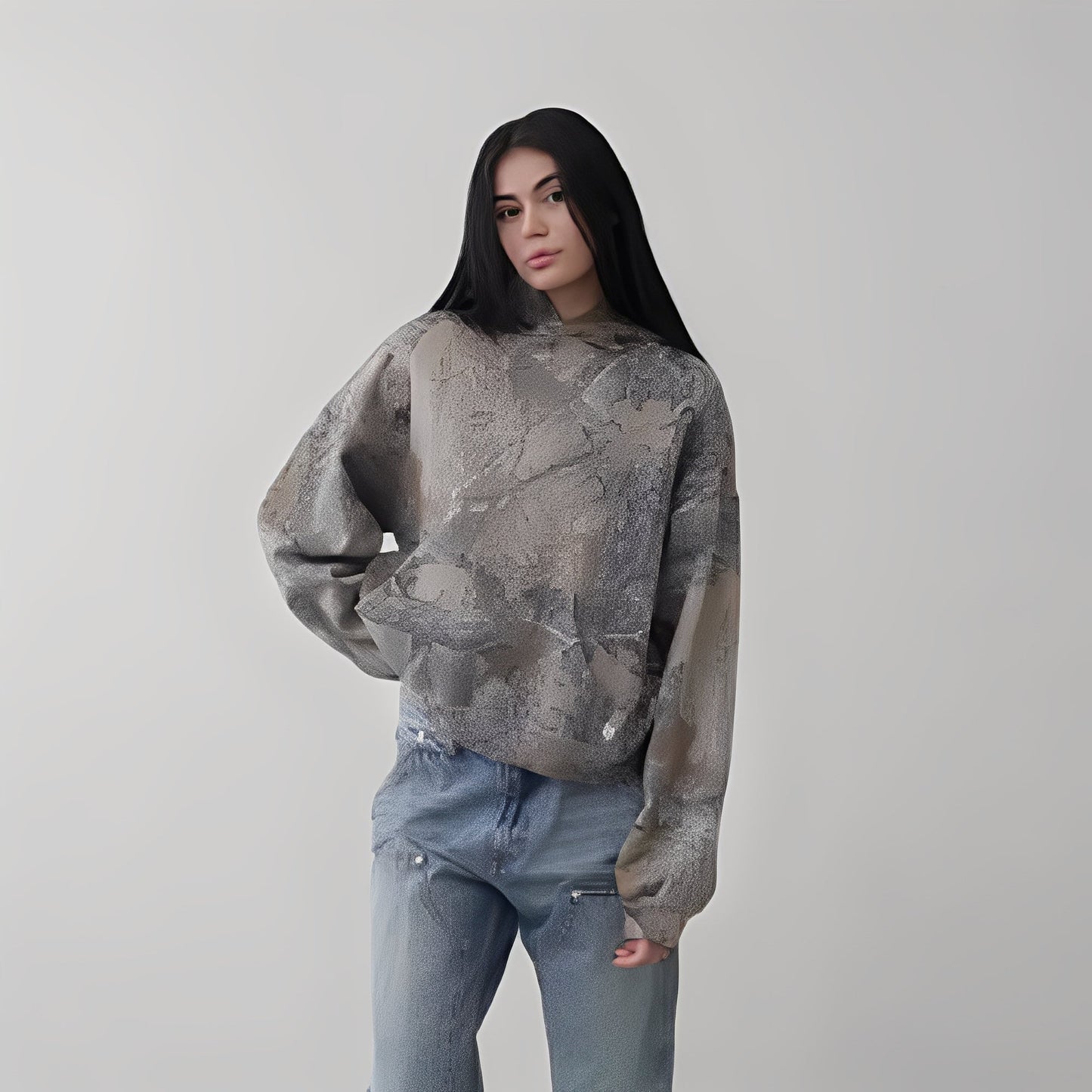 Anya - Hoodie Locker Komfort Tarnung