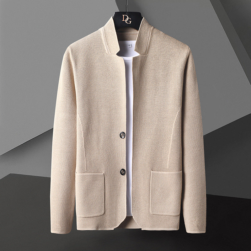 Elsdon - Stylische, leichte Herren-Strickjacke mit Taschen