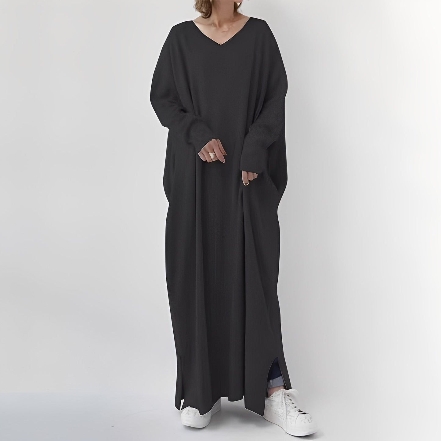 Emilee - Elegantes, locker geschnittenes langes Kleid für Damen