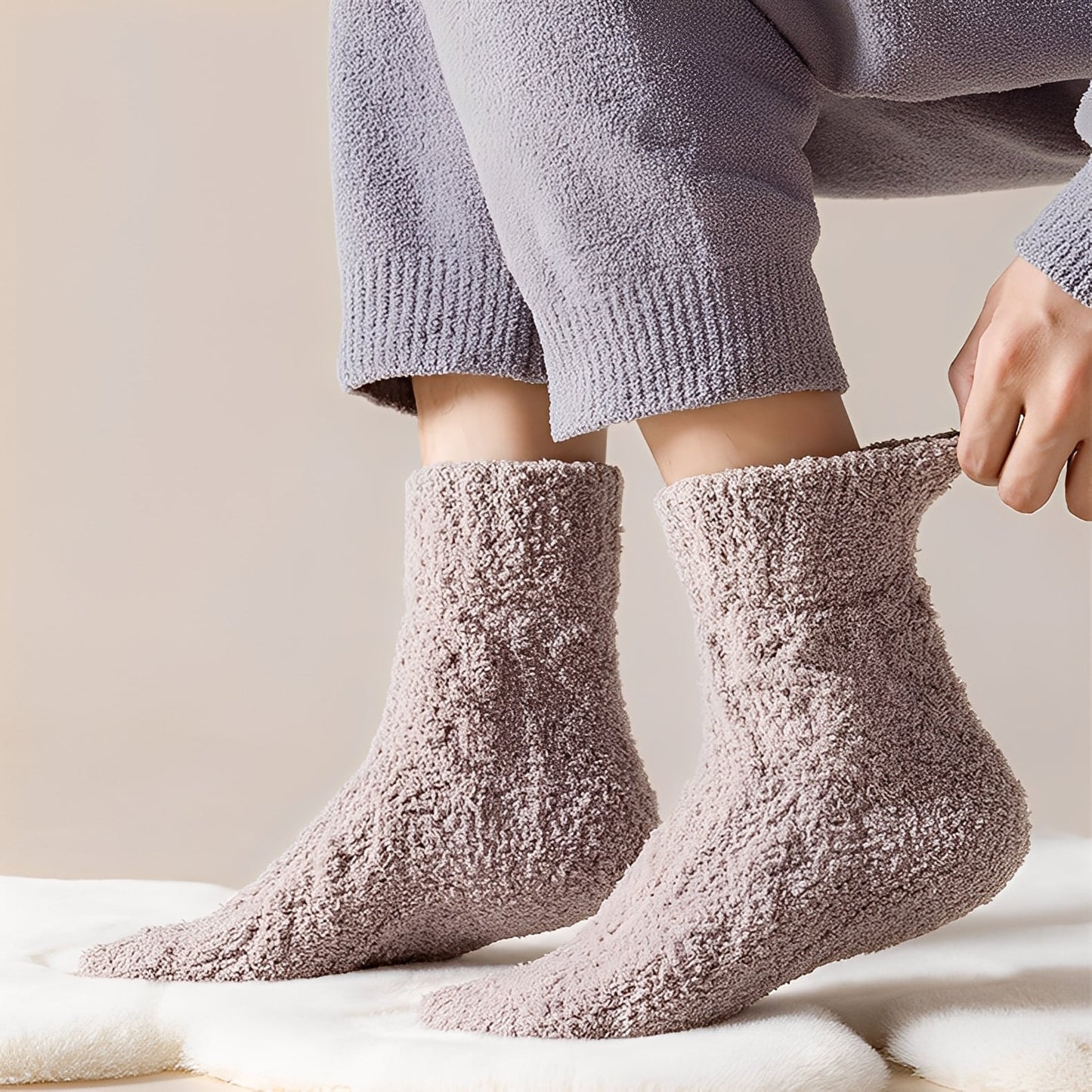 Neely - Universelle, warme Samt-Fleece-Socken