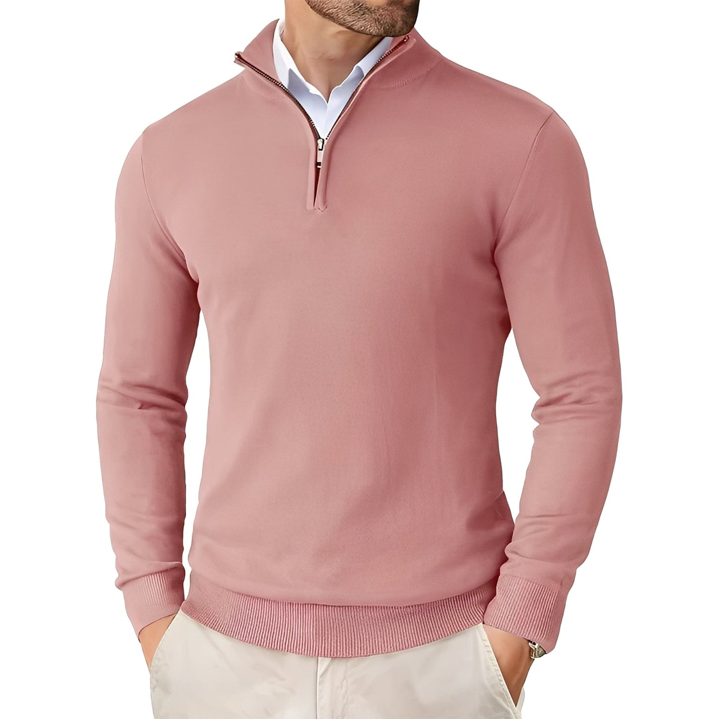 Darell - Stilvoller Herren-Strickpullover mit Zipper