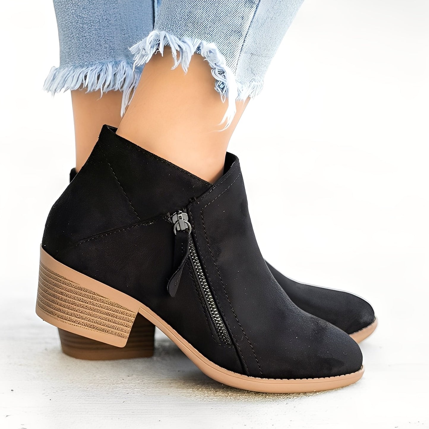 Mirabelle - Trendige Damenstiefel mit Zipper