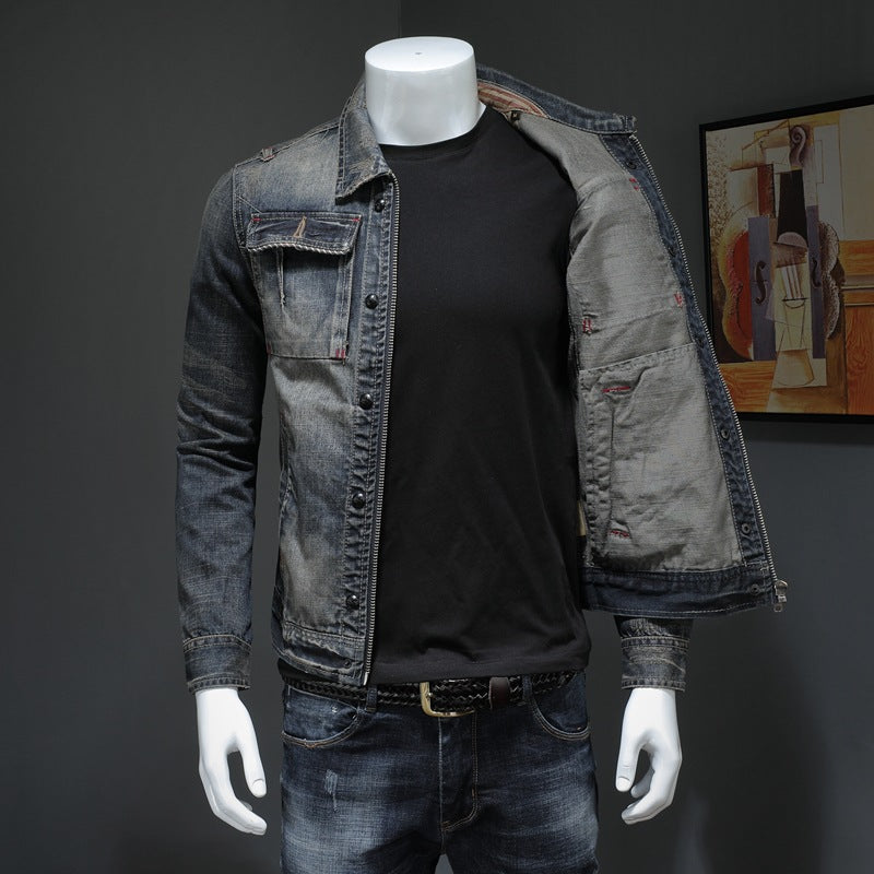 Lennon - Klassische, weit geschnittene Herrenjeansjacke