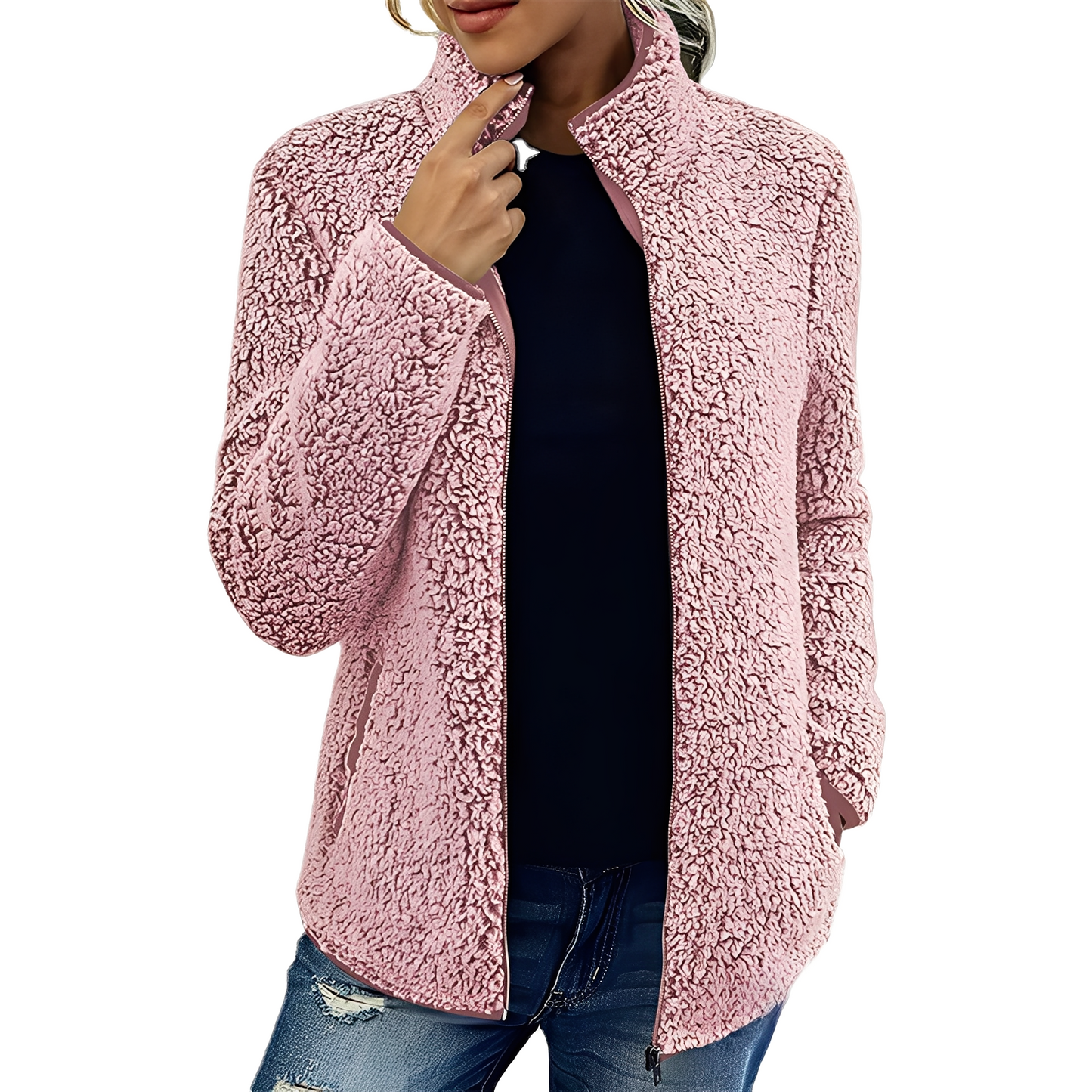 Larissa - Modische und warme Damen-Fleecejacke