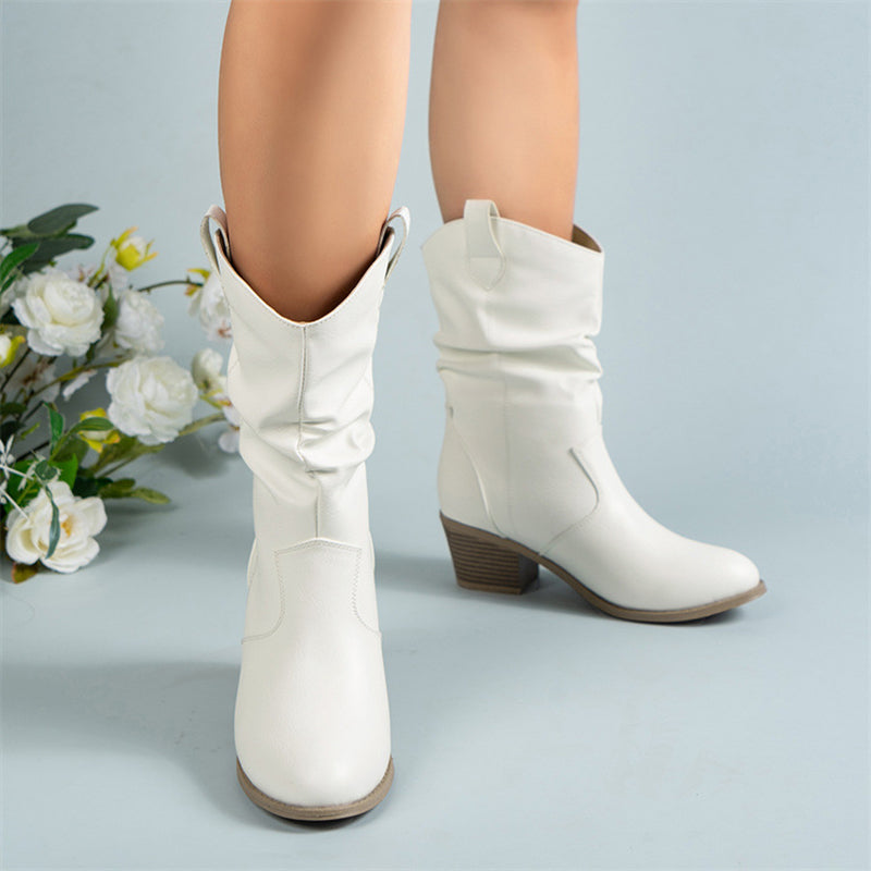 Mirabel - Zeitlose Damen-Cowboystiefel aus Leder