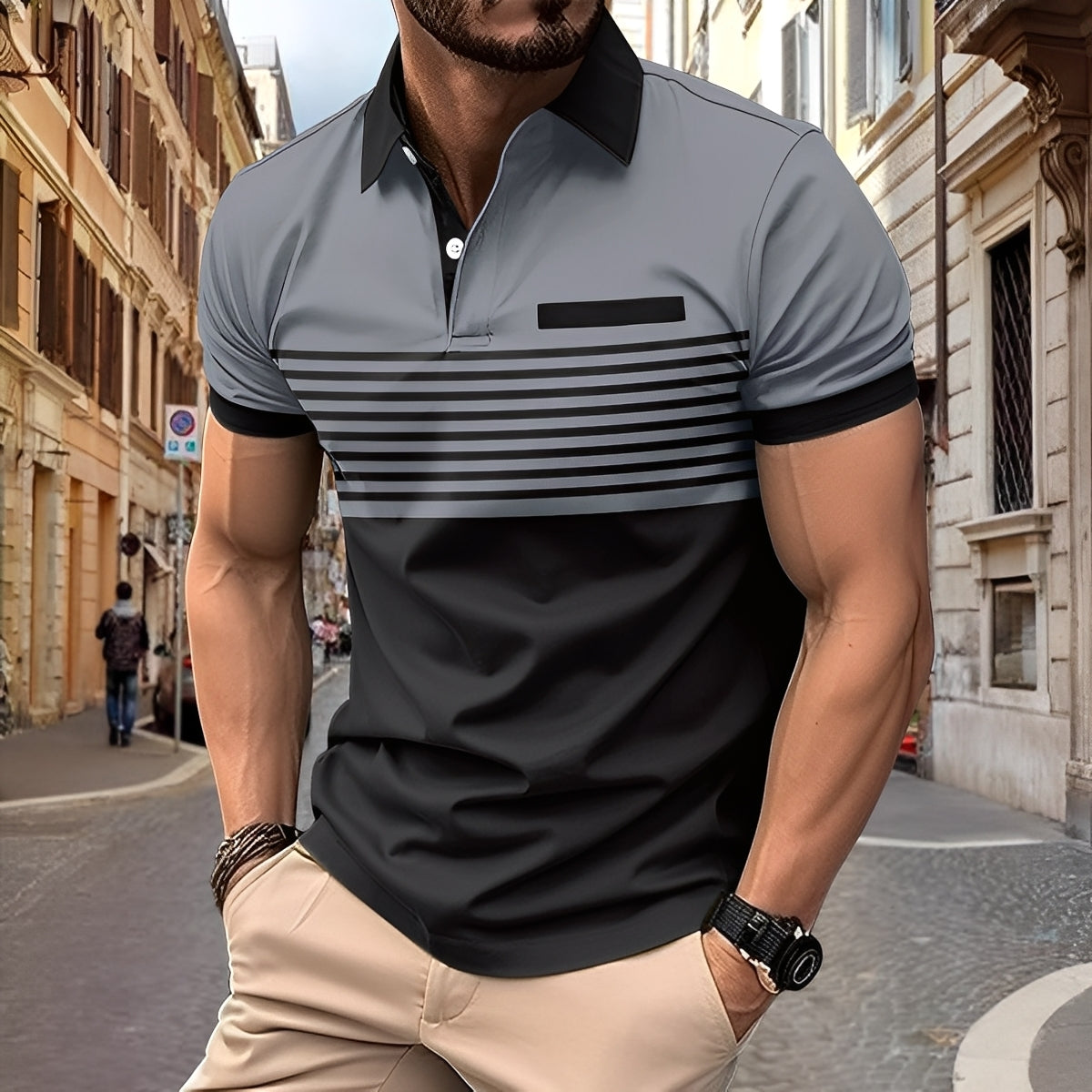 Derryl - Stylisches Männerhemd mit Streifen