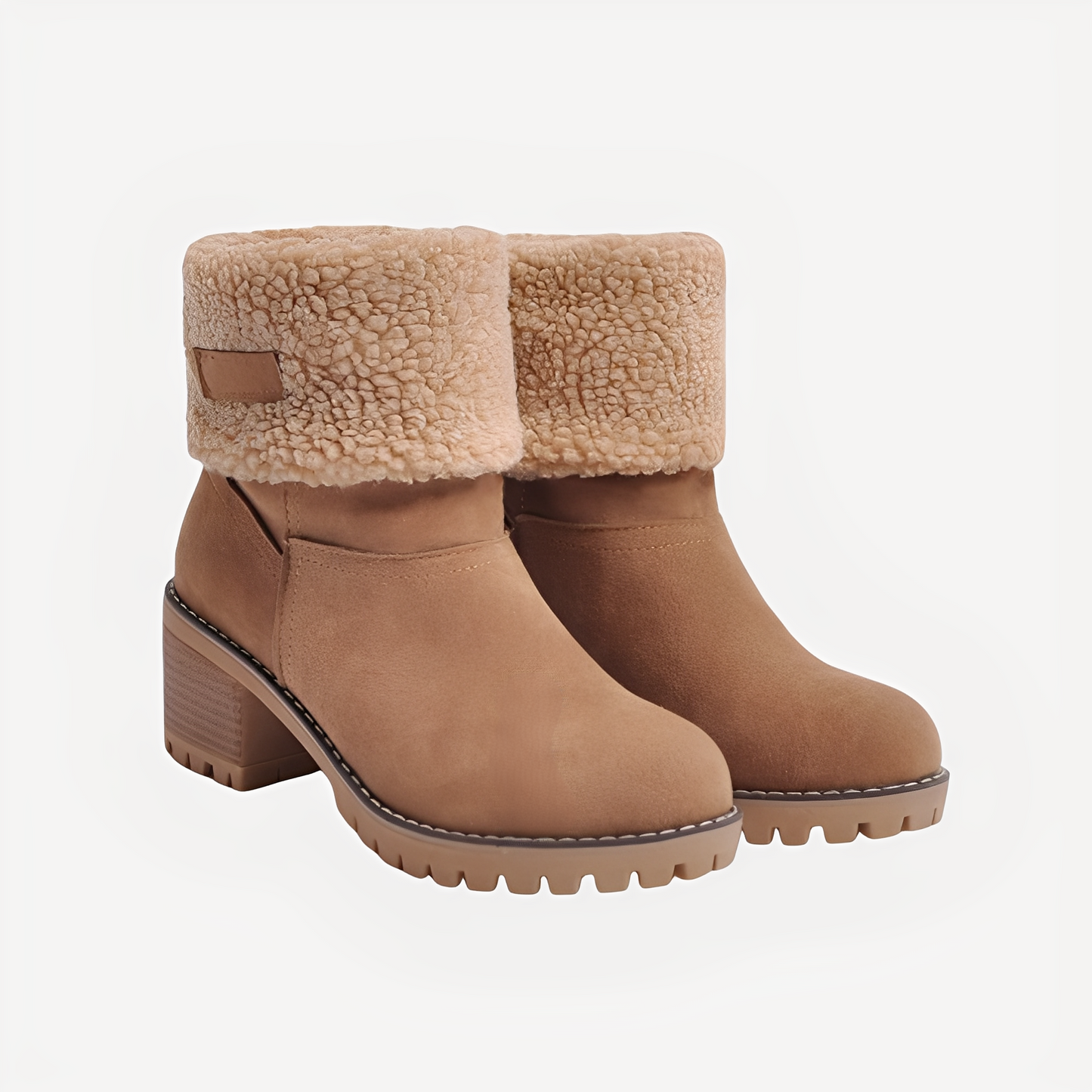 Claudia - Schicke, warme Damen-Winterstiefel mit Absatz