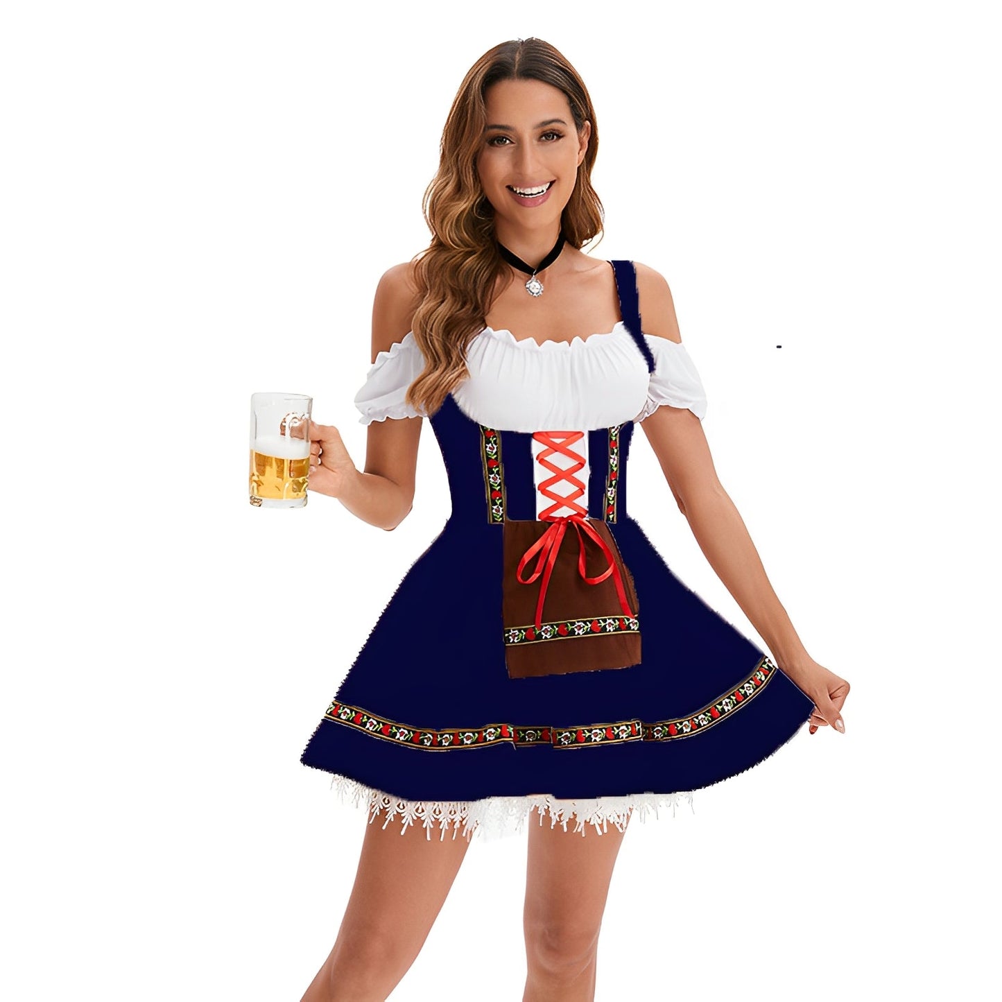 Adella - Schickes kurzes Trachten-Dirndl für Damen