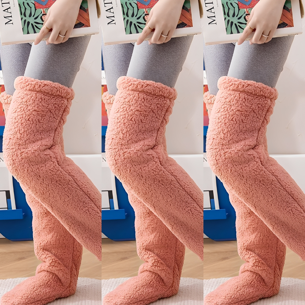 Camellia - Warme, kniehohe Wintersocken für Damen