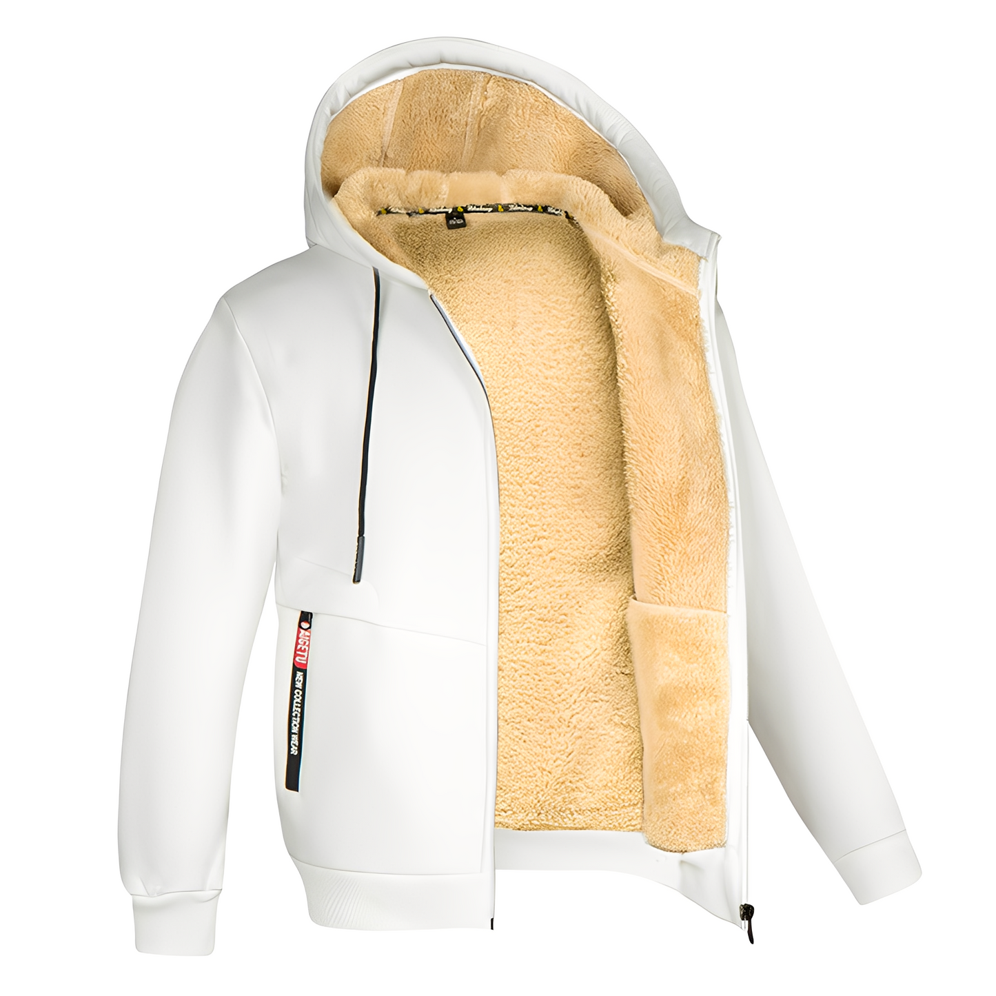 Davin - Bequeme Fleecejacke für Herren mit Kapuze