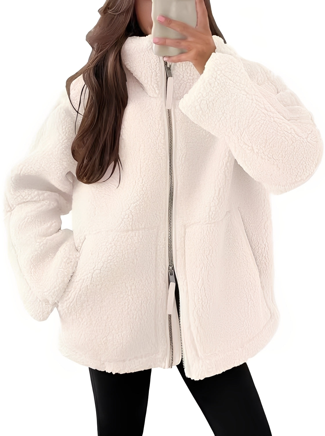 Rowena - Elegante Damenwolljacke mit Zipper