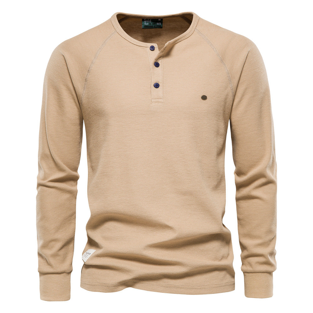 Jacob - Langes, bequemes Waffelshirt für Männer