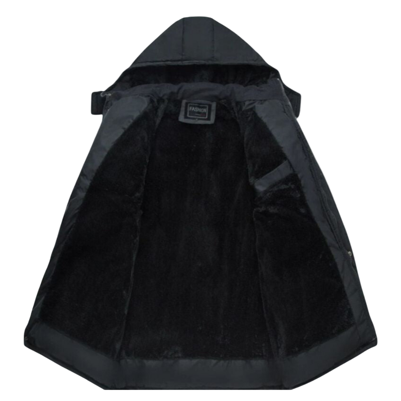 Hugo – Herren-Wintermantel in Schwarz