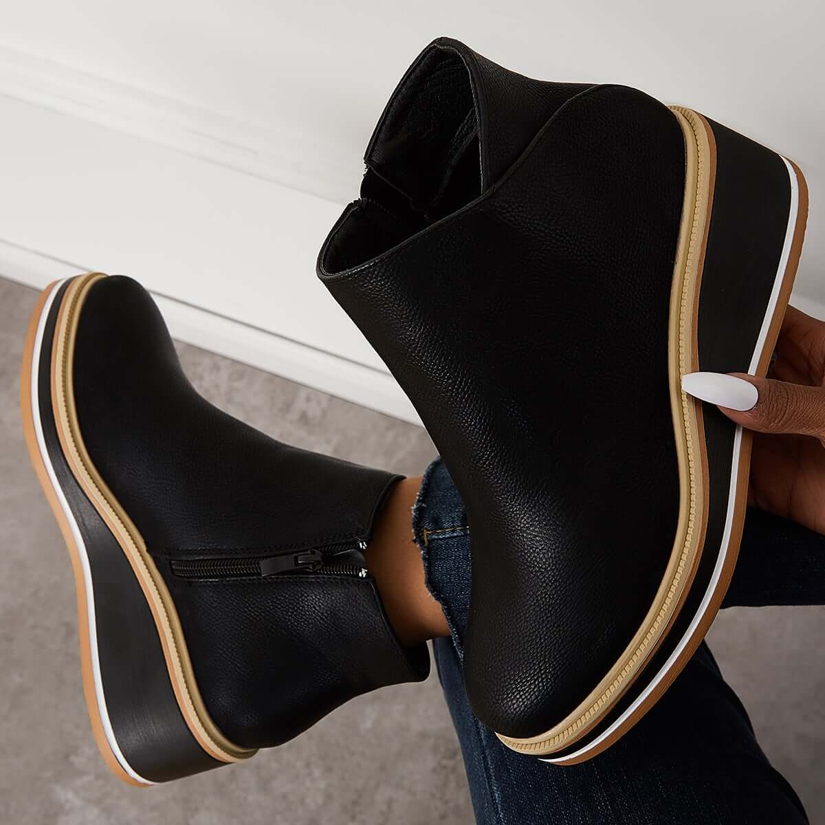 Danielle – Modische Plateaustiefel