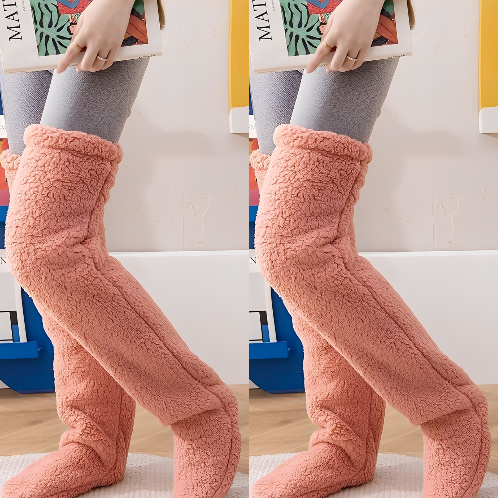 Camellia - Warme, kniehohe Wintersocken für Damen