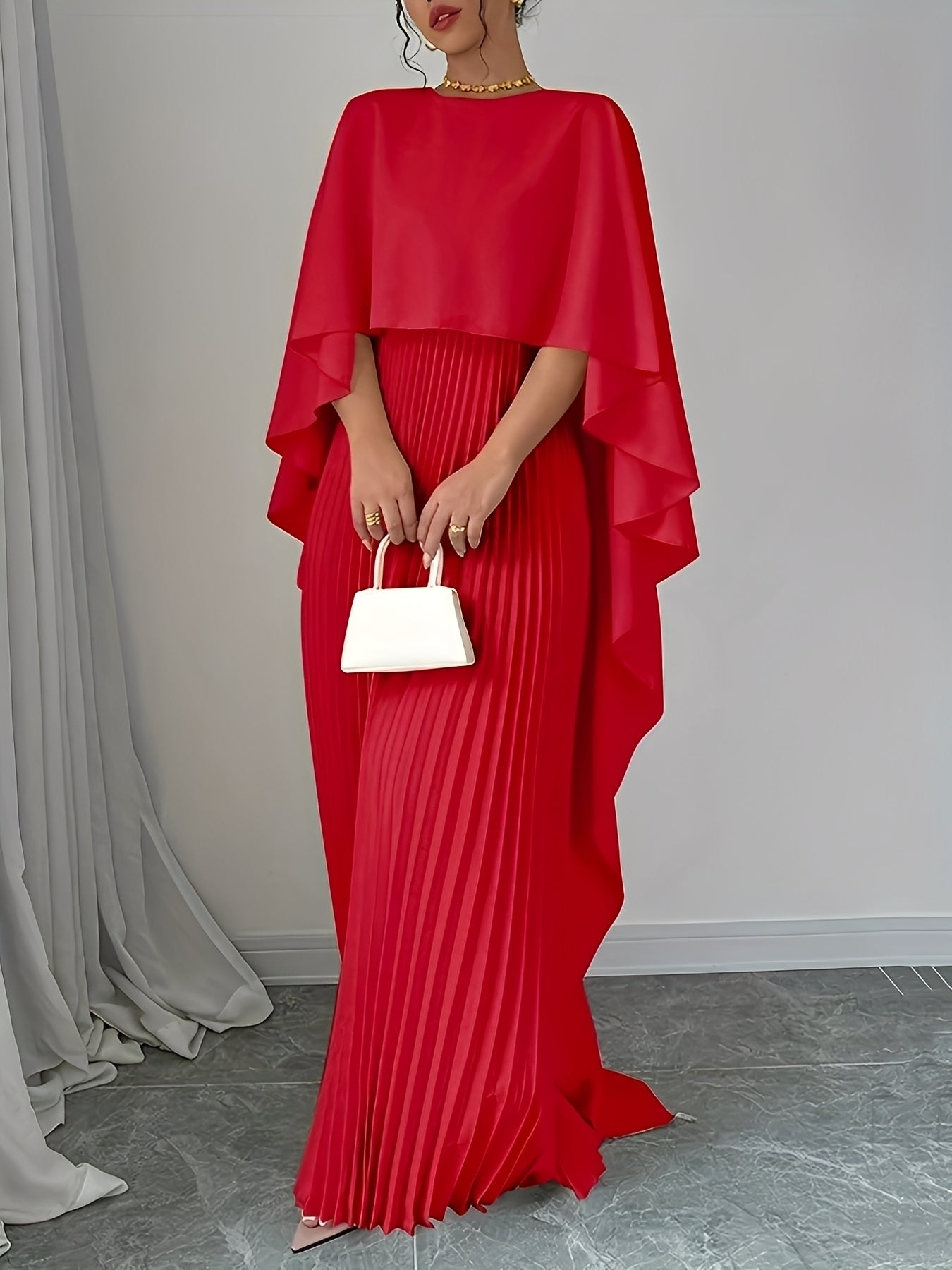 Katherine - Schickes, locker geschnittenes langes Damenkleid
