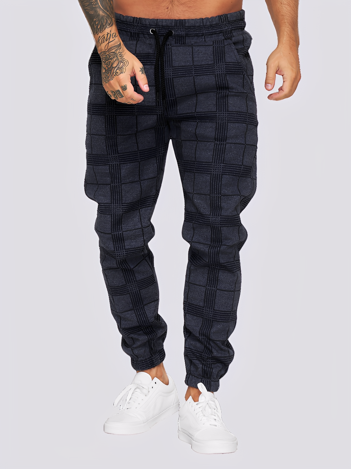 Jaeden - Modische kariert Herren-Hose