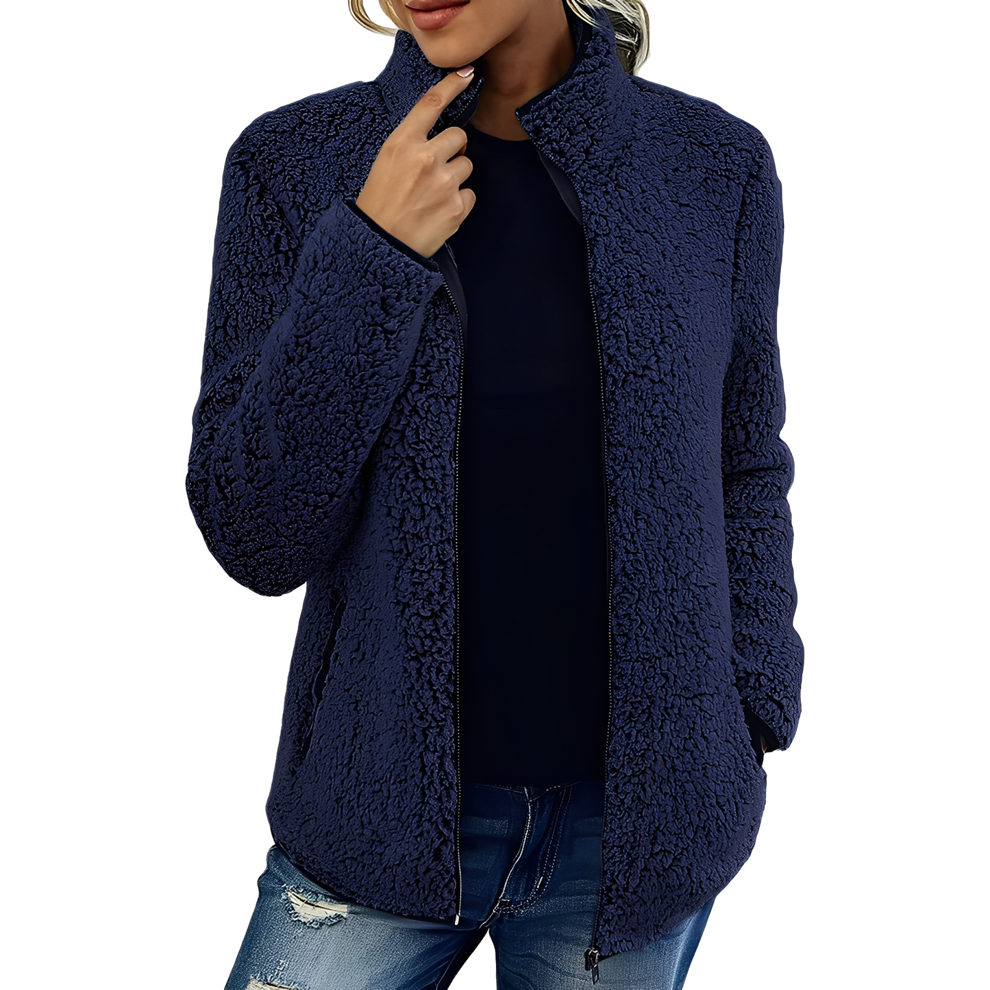 Larissa - Modische und warme Damen-Fleecejacke