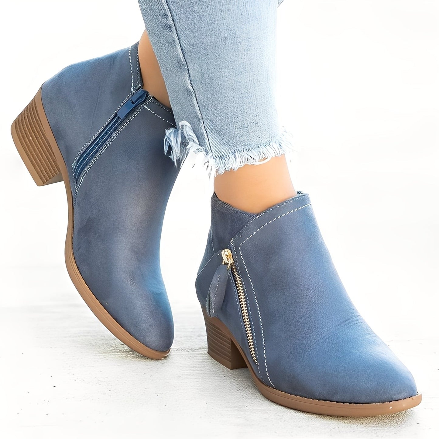 Mirabelle - Trendige Damenstiefel mit Zipper