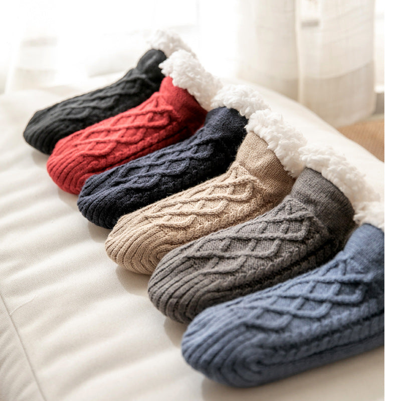 Raquel - Gemütliche und rutschfeste Damenplüschsocken für den Winter
