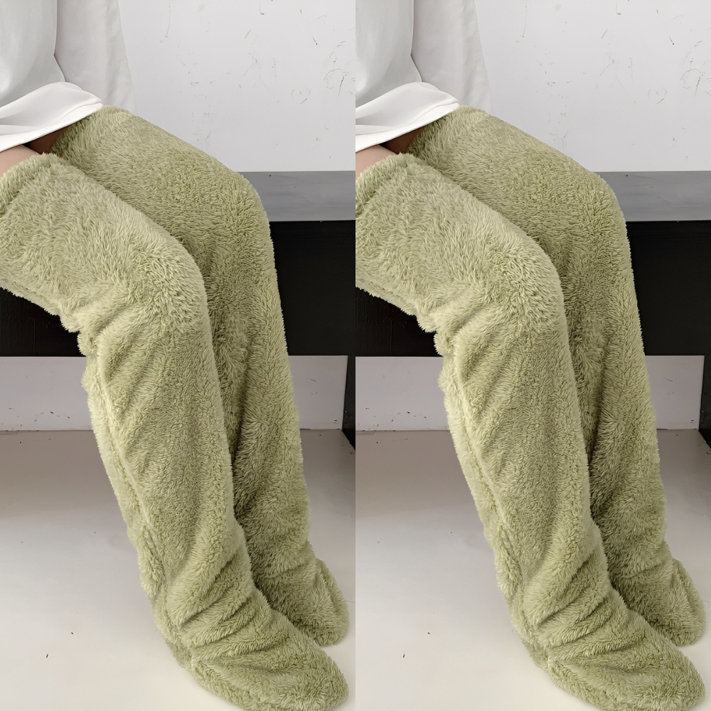 Camellia - Warme, kniehohe Wintersocken für Damen