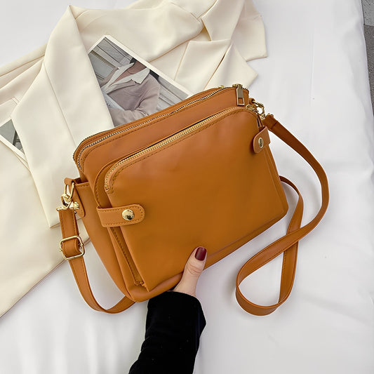 Michaela - Klassische Handtasche aus Leder für Damen