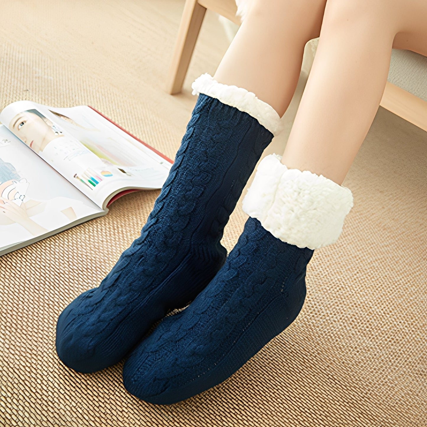 Jessica - Flauschige Winter-Plüschsocken für Frauen und Männer