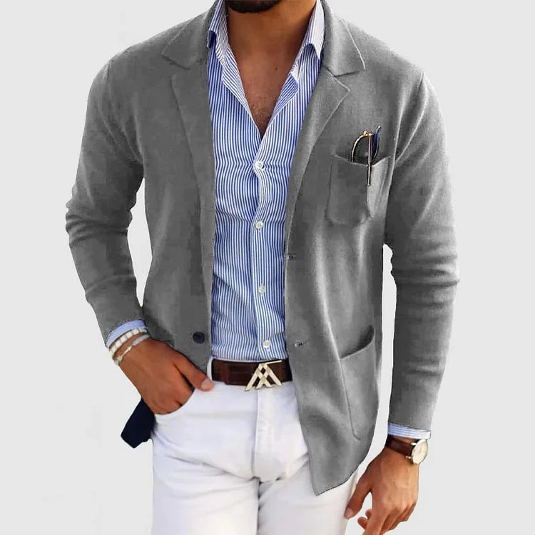 Nico – Eleganter Herrenblazer mit Revers und Knöpfen
