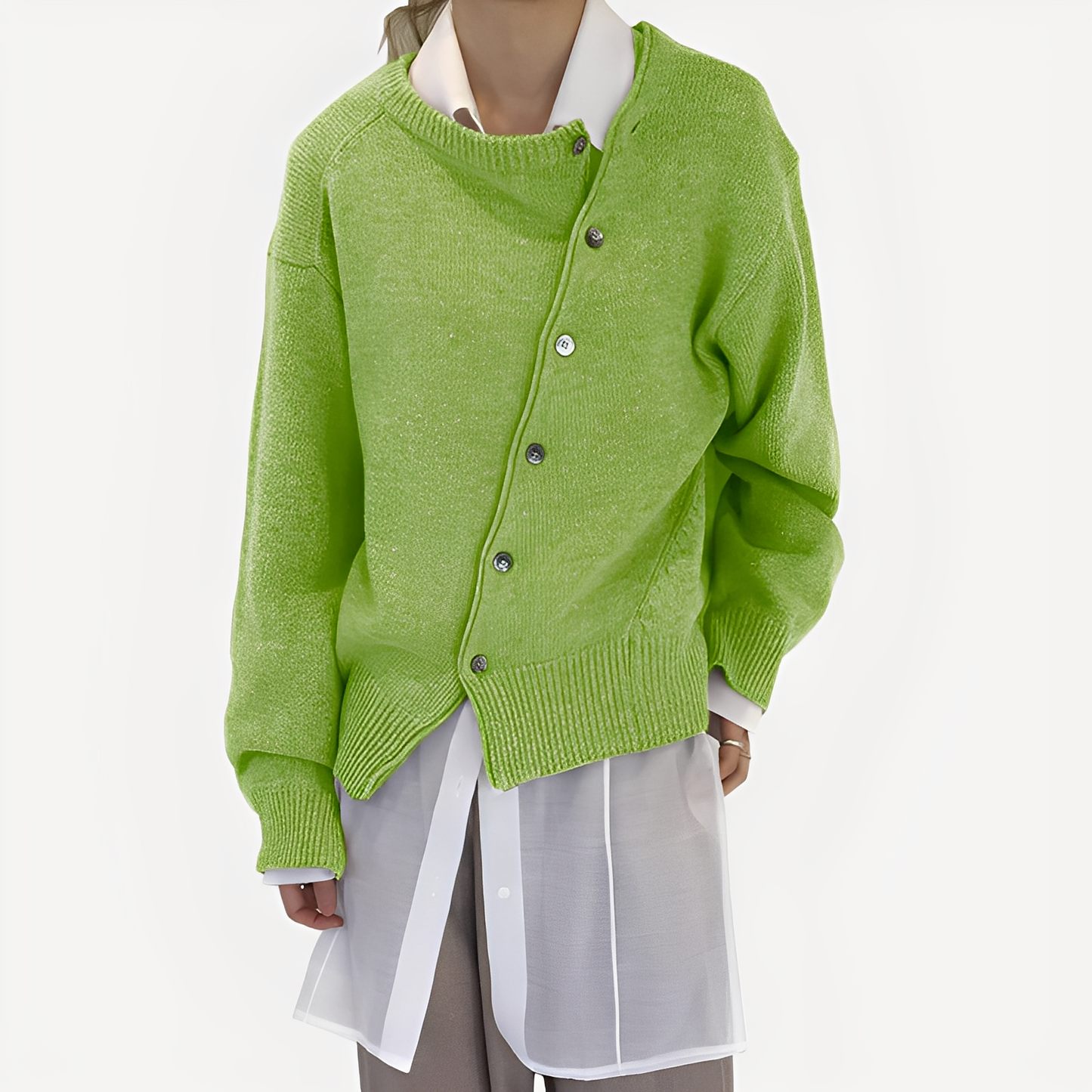 Susanne - Stilvolle und bequeme Strickjacke zum Überziehen