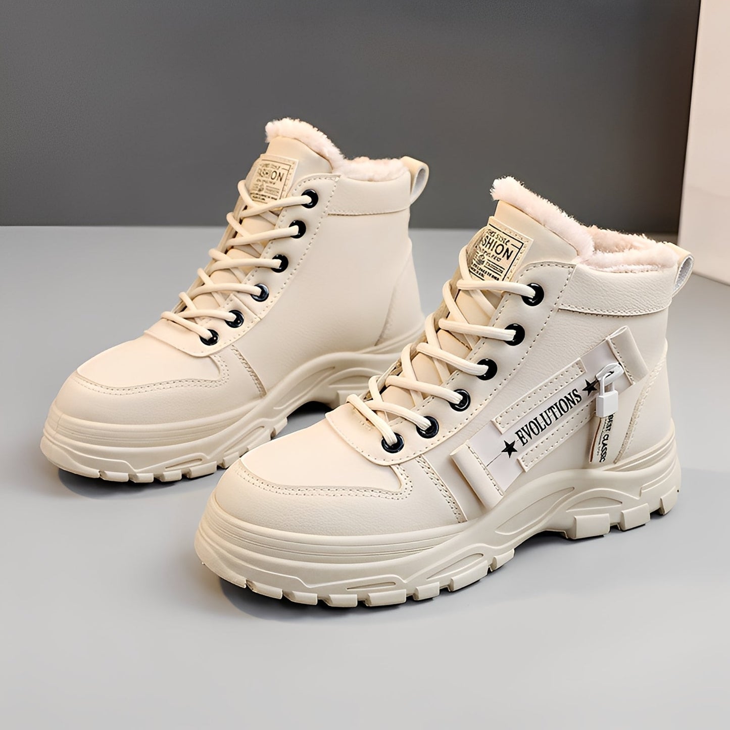 Jazmine - Modische Damen-Stiefeletten mit Plüsch