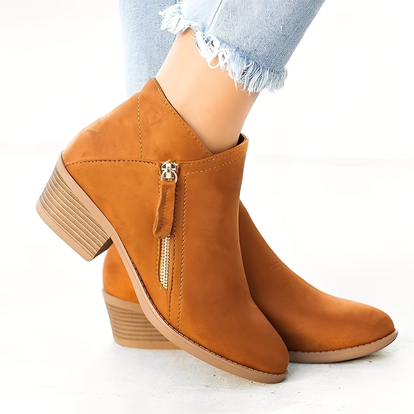 Mirabelle - Trendige Damenstiefel mit Zipper