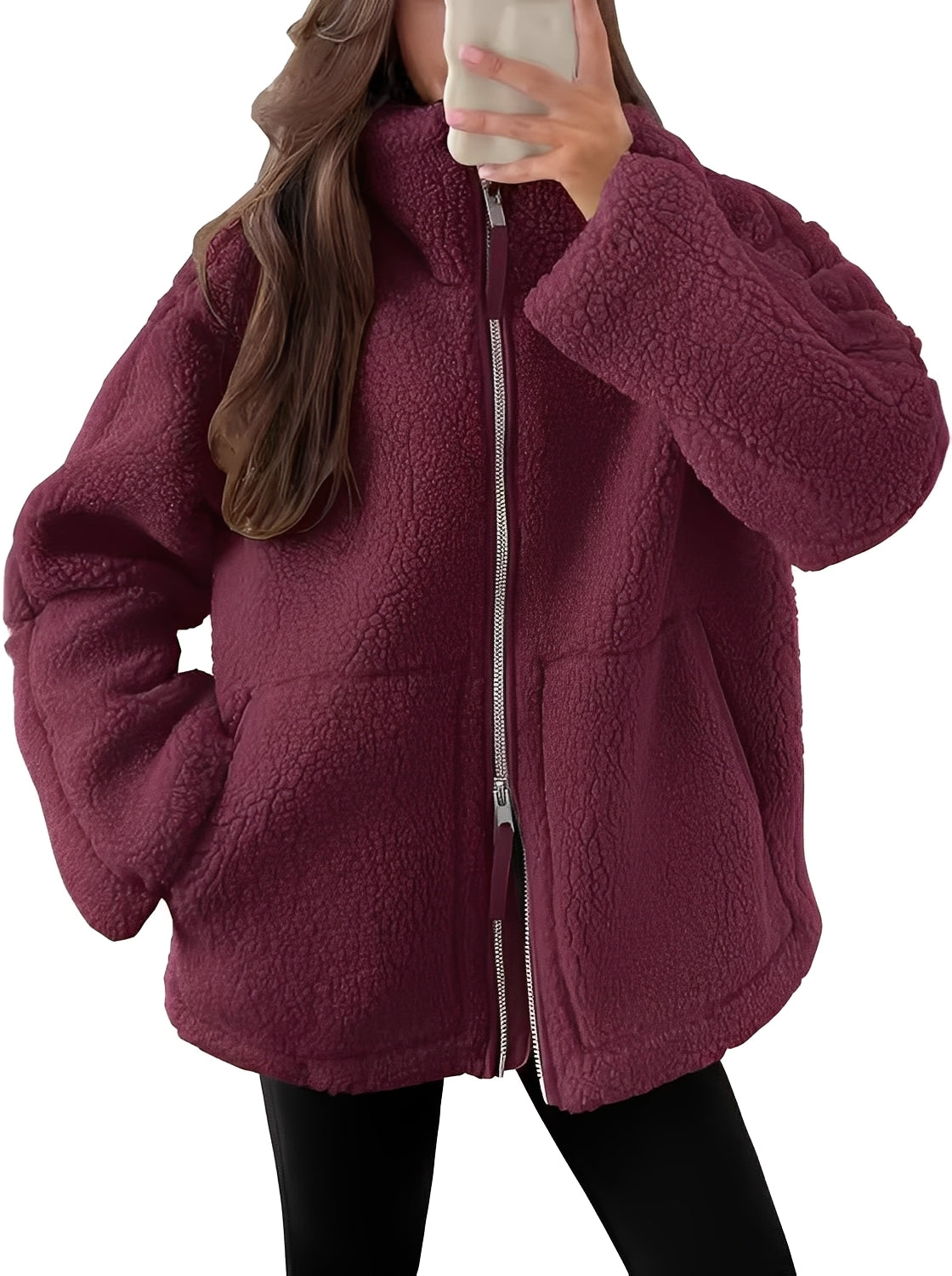 Rowena - Elegante Damenwolljacke mit Zipper