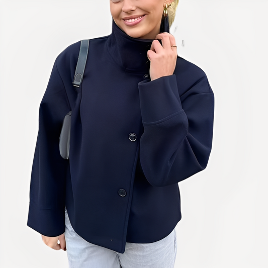 Carolyn - Elegante Wolljacke für Damen mit einem Knopf